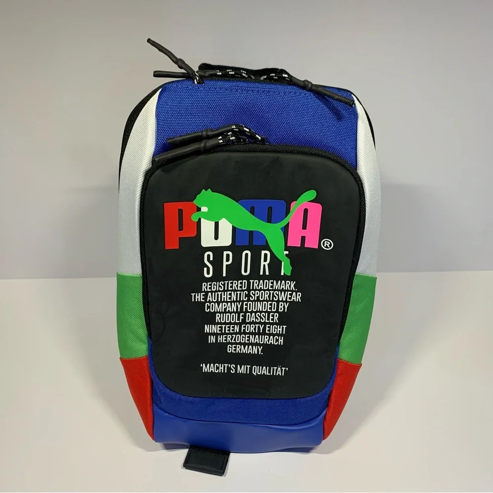 NWT Authentic PUMA Forecast Multitude Sling Backpack Blue Multi Shoulder Bag